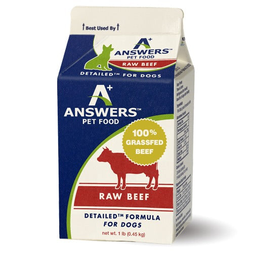 Answers Raw Detailed Formula Beef 1lb