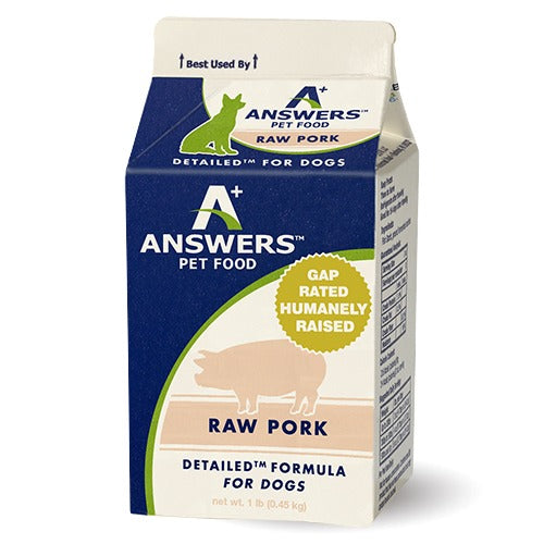 Answers Raw Detailed Formula Pork 1lb