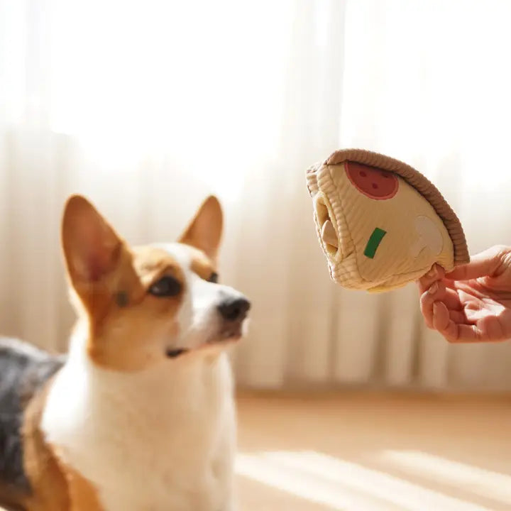 Deep Dish Pizza Enrichment Dog Toy