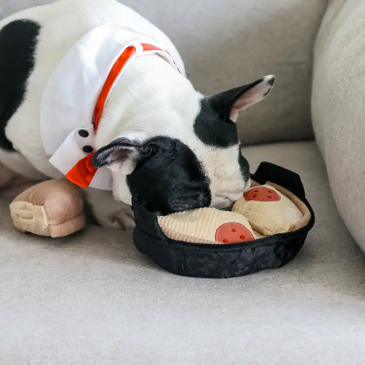 Deep Dish Pizza Enrichment Dog Toy