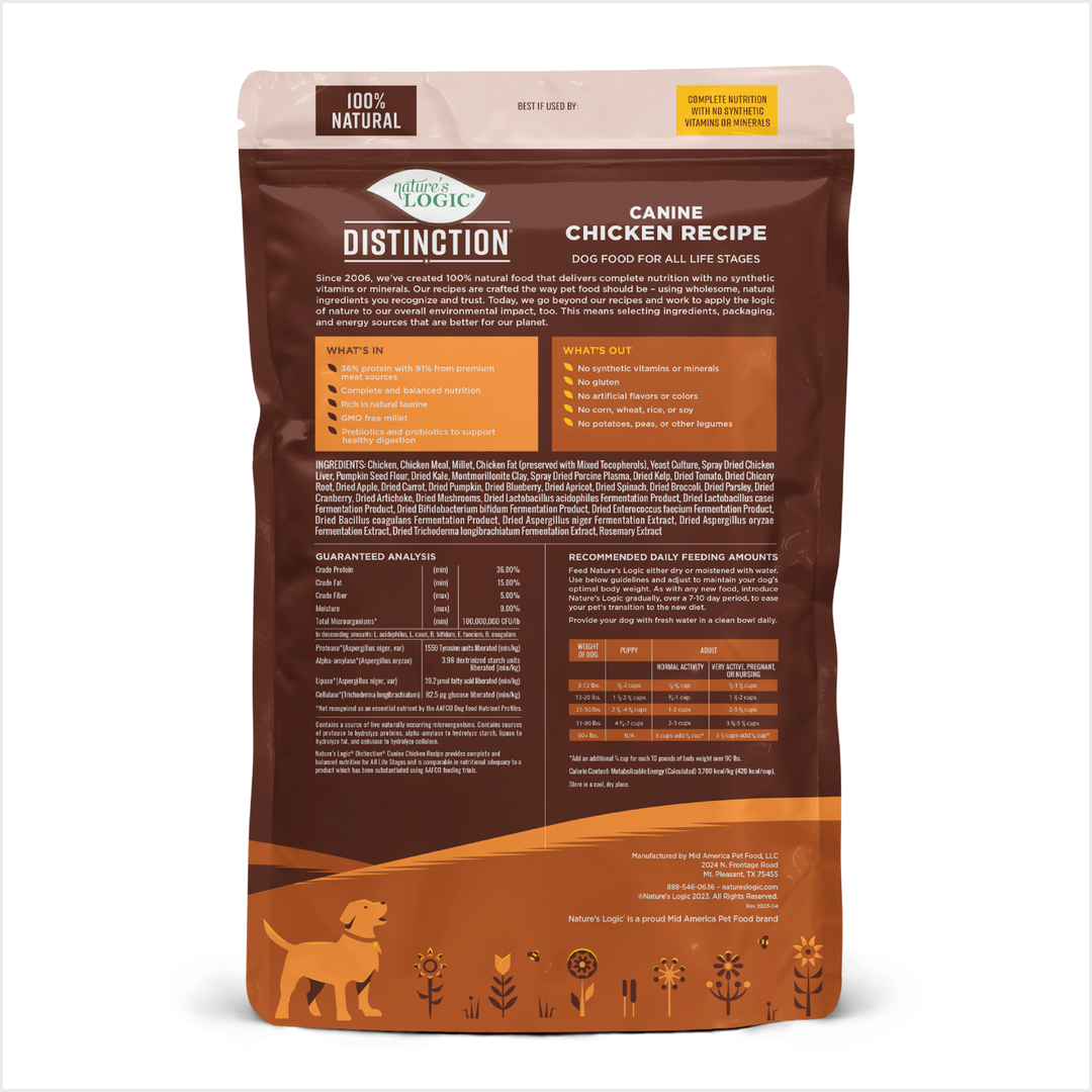 Nature's Logic Distinction Chicken All Life Stages Dry Dog Food 4.4lb