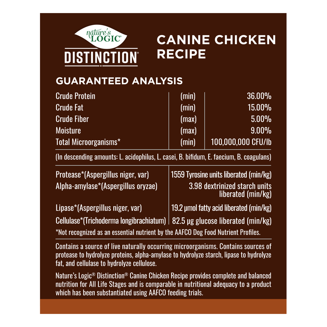 Nature's Logic Distinction Chicken All Life Stages Dry Dog Food 4.4lb
