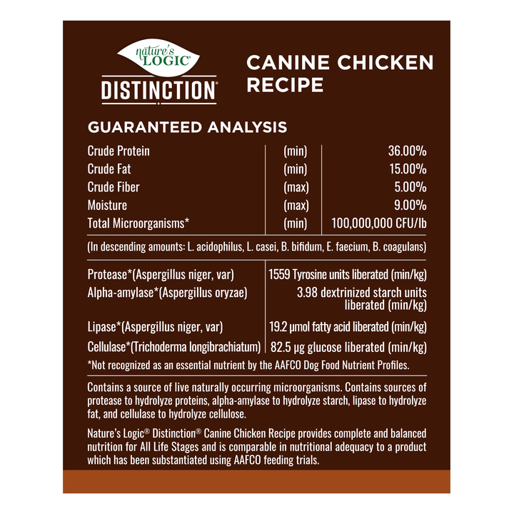 Nature's Logic Distinction Chicken All Life Stages Dry Dog Food 4.4lb