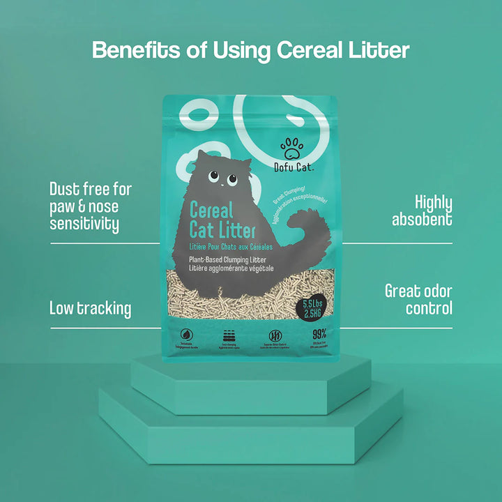 Dofu Clumping Cereal Cat Litter 5.5lb