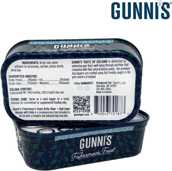 Gunni's Arctic Char & Cod Liver Recipe Food Topper For Dogs 4.5oz