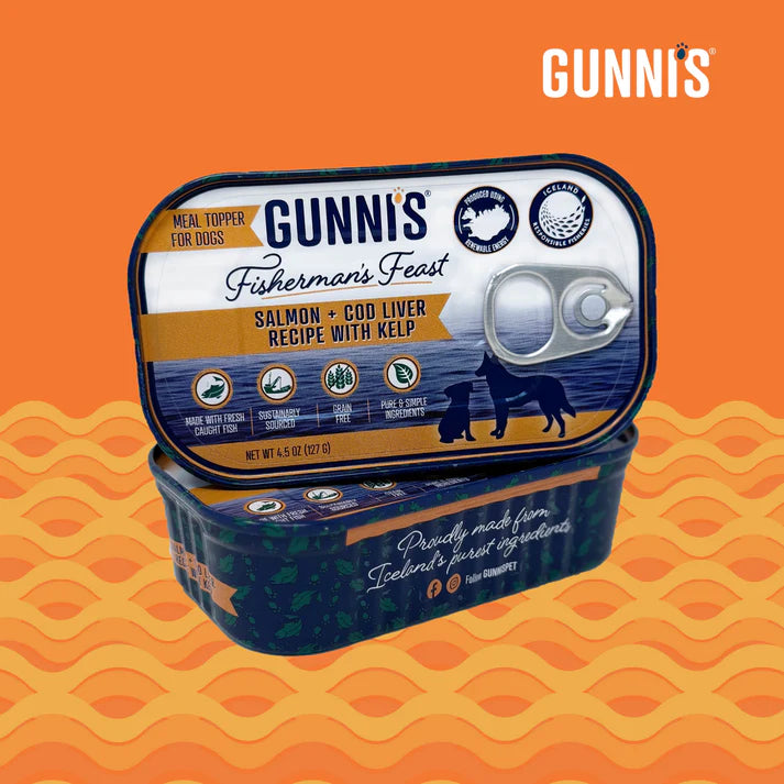Gunni's Salmon and Cod Liver Recipe Food Topper For Dogs 4.5oz