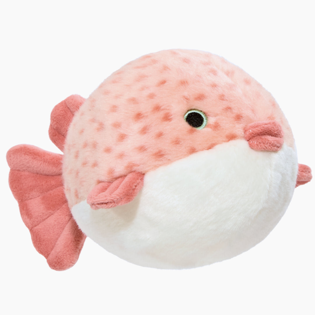 Dottie Puffer Fish Plush Dog Toy