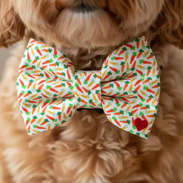 Dubdog Designs Carrots Bow Tie Attachment for Collar