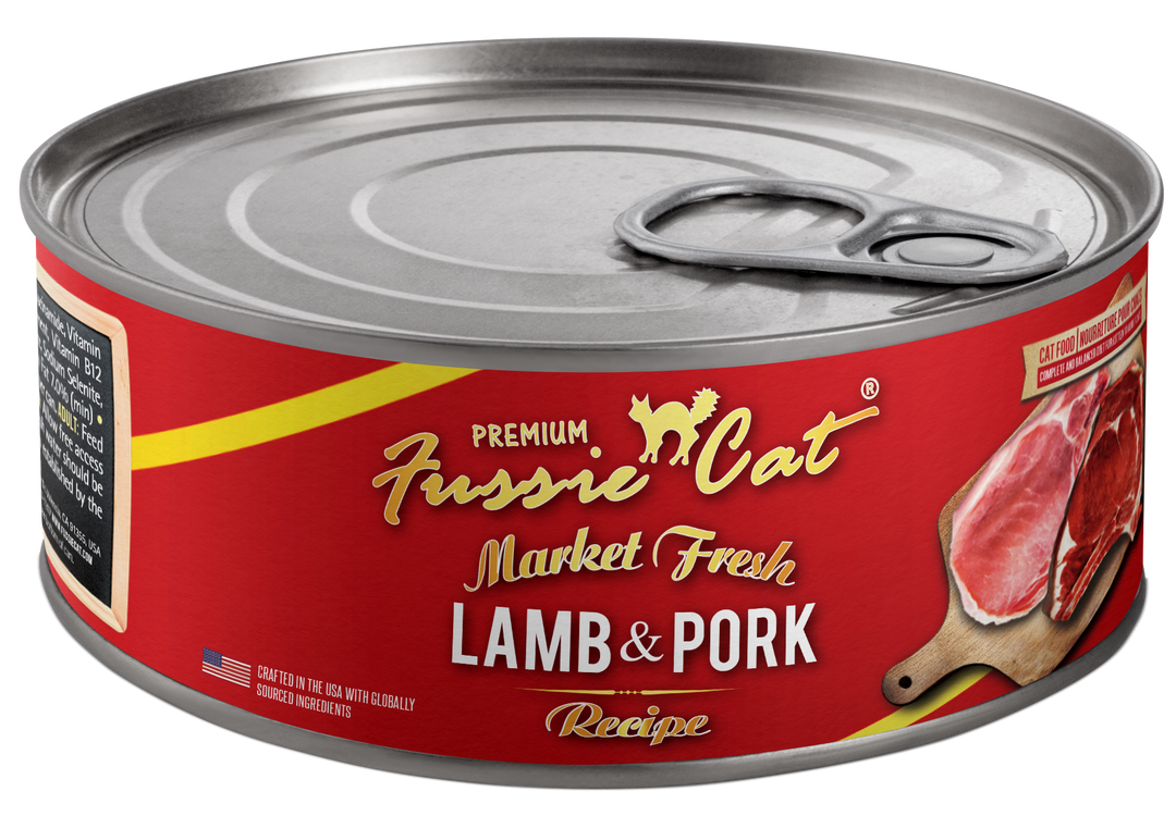Fussie Cat Market Fresh Lamb & Pork 5.5oz Case of 24
