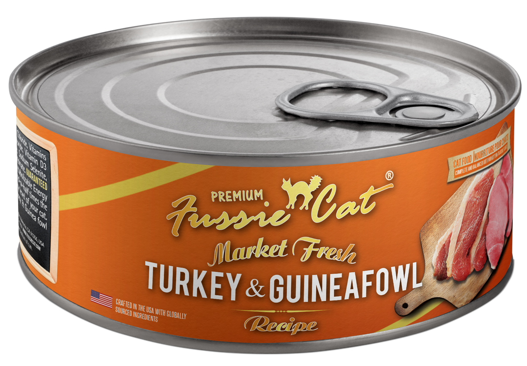 Fussie Cat Market Fresh Turkey & Guineafowl Canned Wet Cat Food 5.5oz - Case of 24