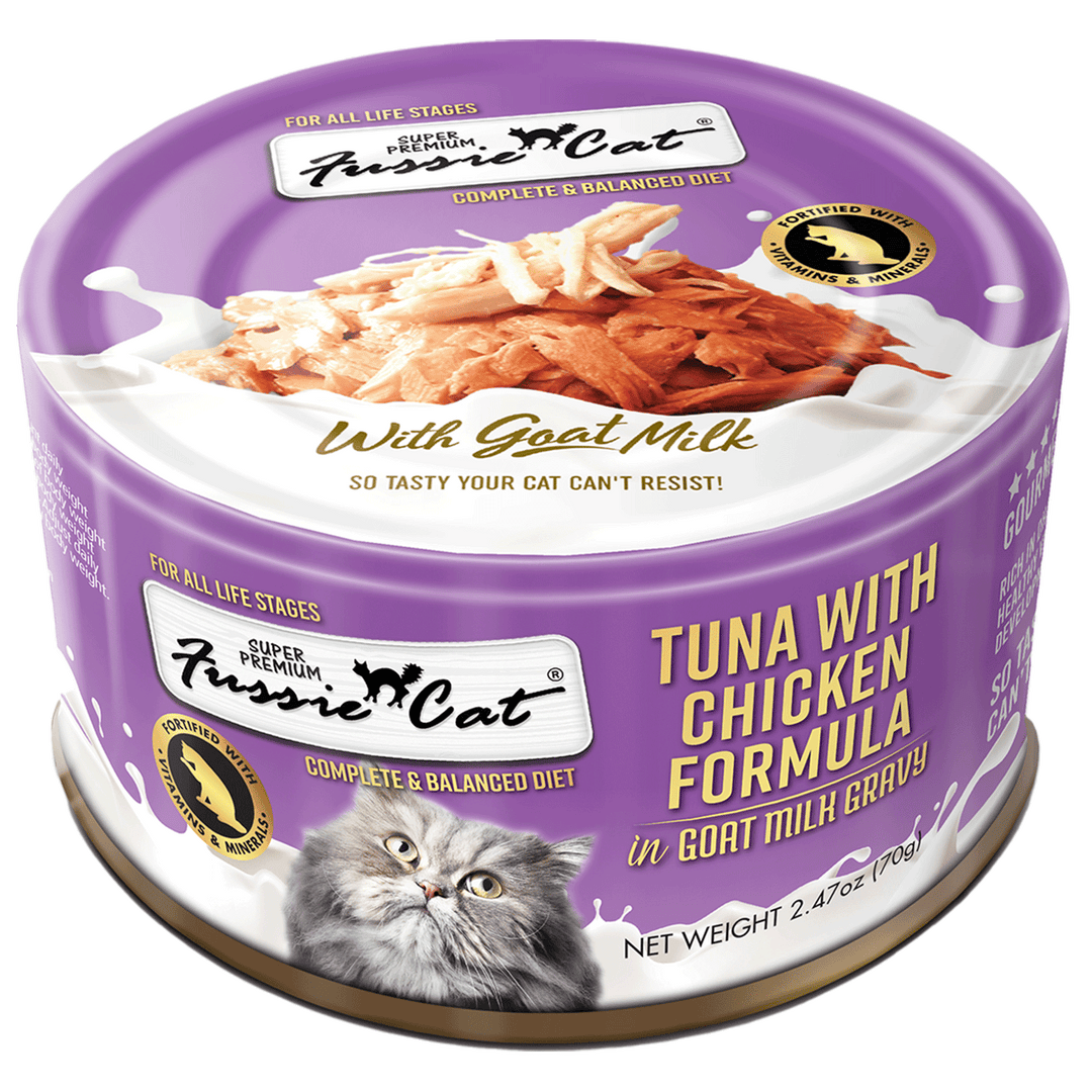 Fussie Cat Tuna Chicken Goat Milk 2.47oz