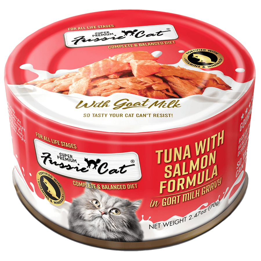 Fussie Cat Tuna Salmon Goat Mlk 2.47oz