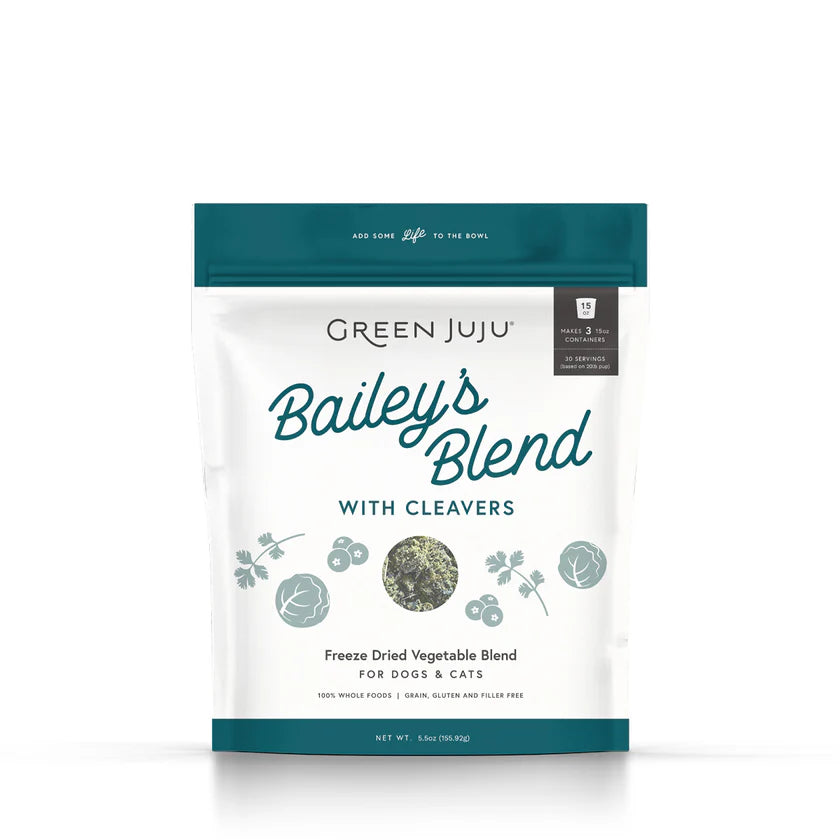 Green Juju Freeze Dried Bailey's Blend with Cleavers 5.5oz