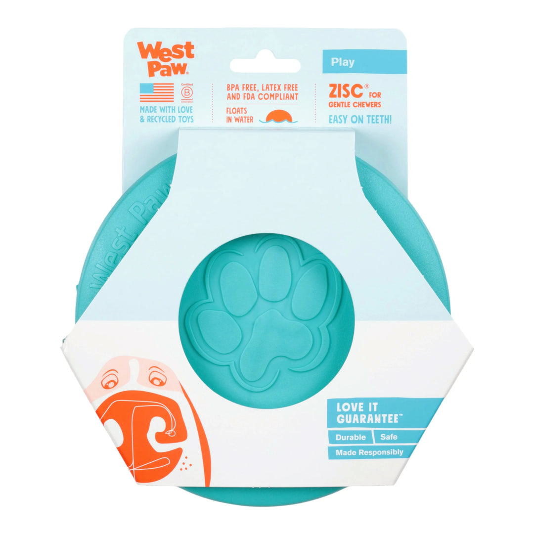 West Paw Zogoflex Zisc Flying Disc Floating Dog Toy Large