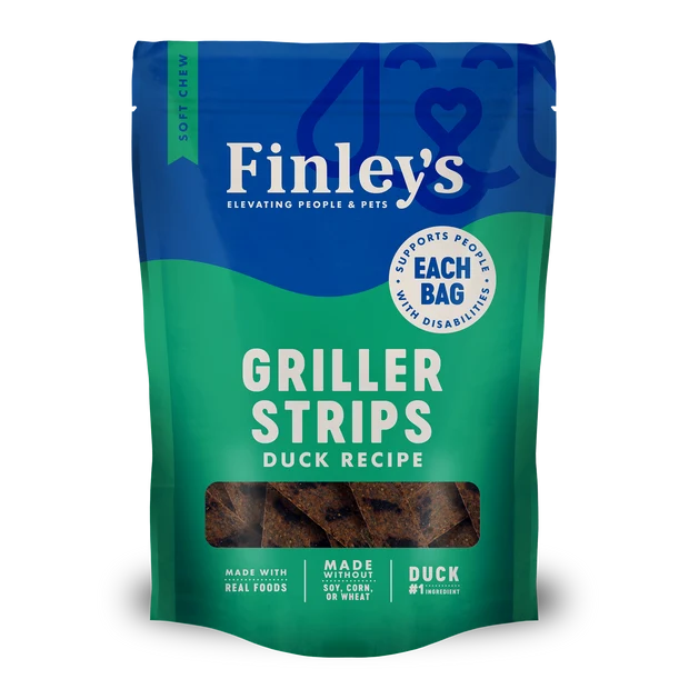 Finley's Griller Strips Duck Dog Treats 14.4oz