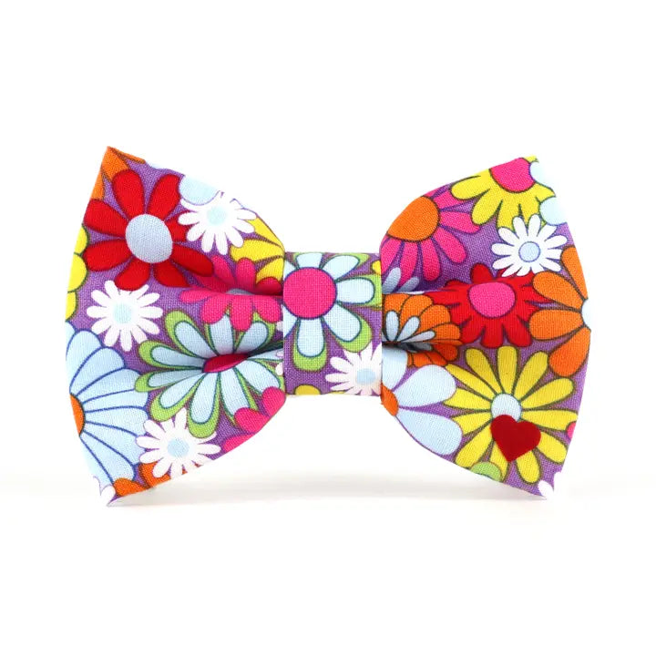 Flower Power Bow Tie for Collar