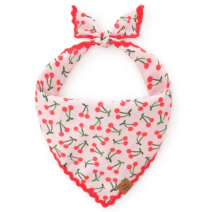 The Foggy Dog Cherry Jubilee Bandana for Dogs and Cats