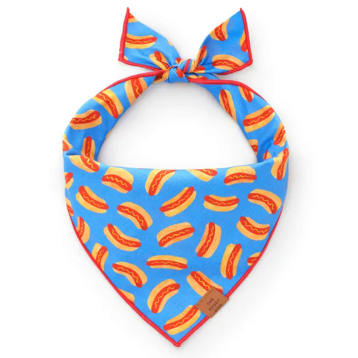 The Foggy Dog Hot Diggity Dog Bandana for Dogs and Cats