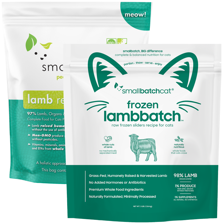 Smallbatch Frozen Lamb Sliders 3lb for Cats