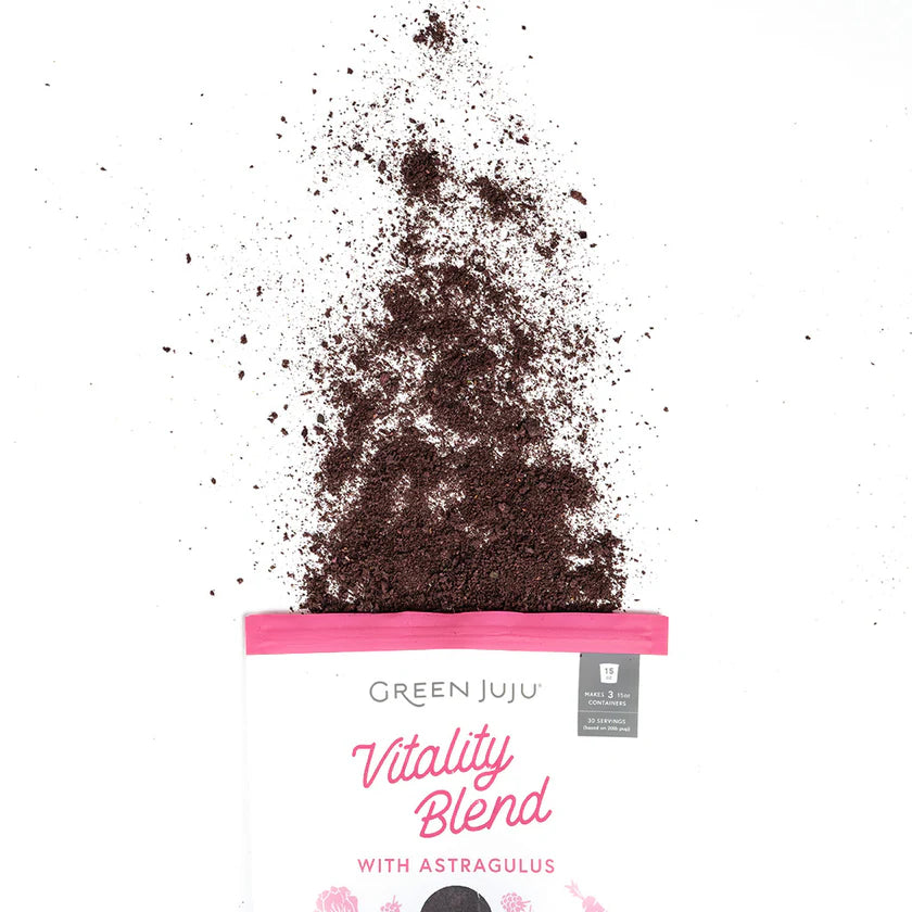 Green Juju Freeze Dried Vitality Blend with Astragulas Nutrient-Dense Topper for Dogs and Cats 1.75oz