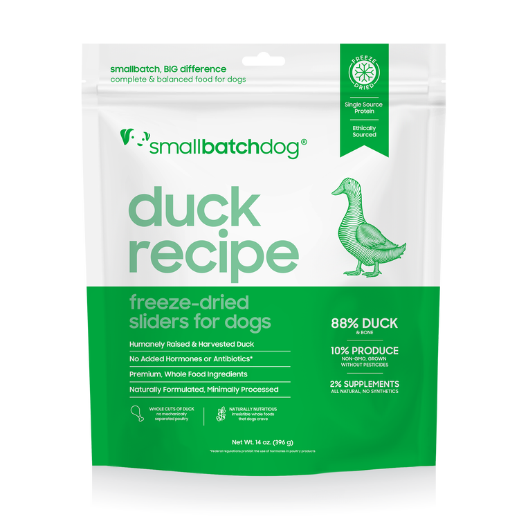 Smallbatch Freeze Dried Duck Sliders 25oz