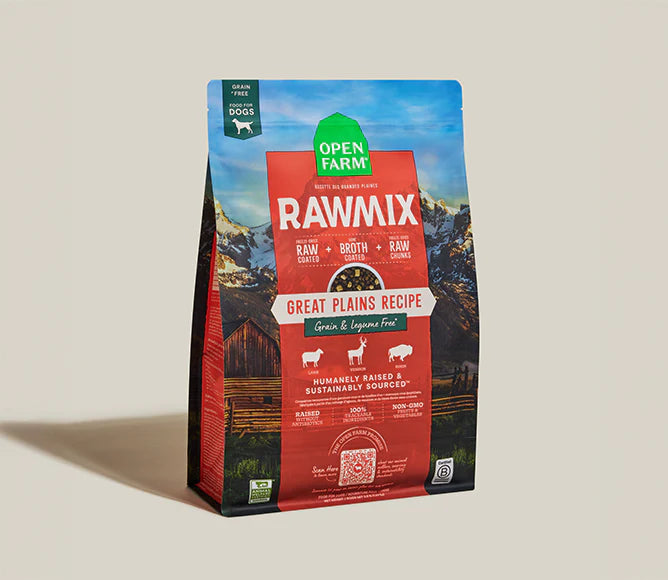 Open Farm Dog RawMix Great Plains Recipe with Ancient Grains Dry Dog Food 20lb