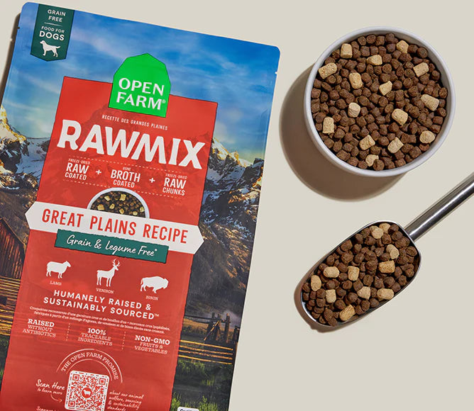Open Farm Dog RawMix Great Plains Recipe with Ancient Grains Dry Dog Food 20lb