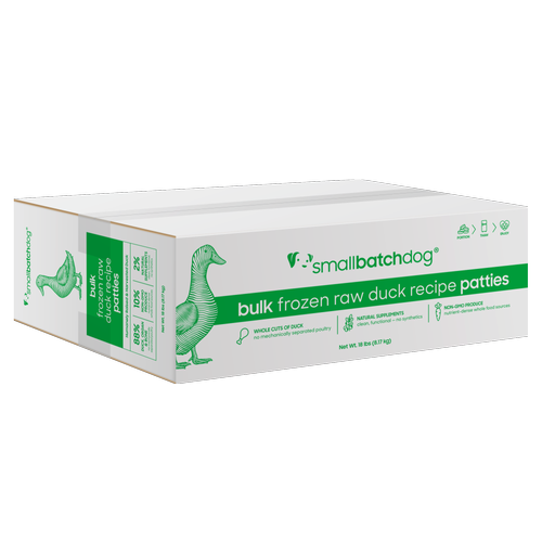 Smallbatch Frozen Duck Bulk 18lb for Dogs