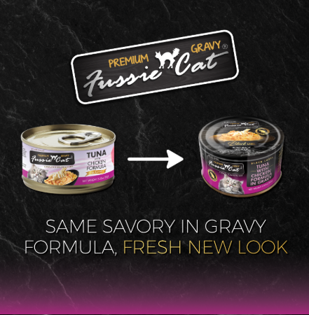 Fussie Cat Premium Tuna with Chicken in Gravy Canned Wet Cat Food 2.82oz