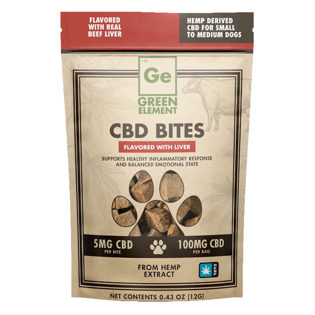 Green Element CBD Liver Bites 5mg per bite 20 count