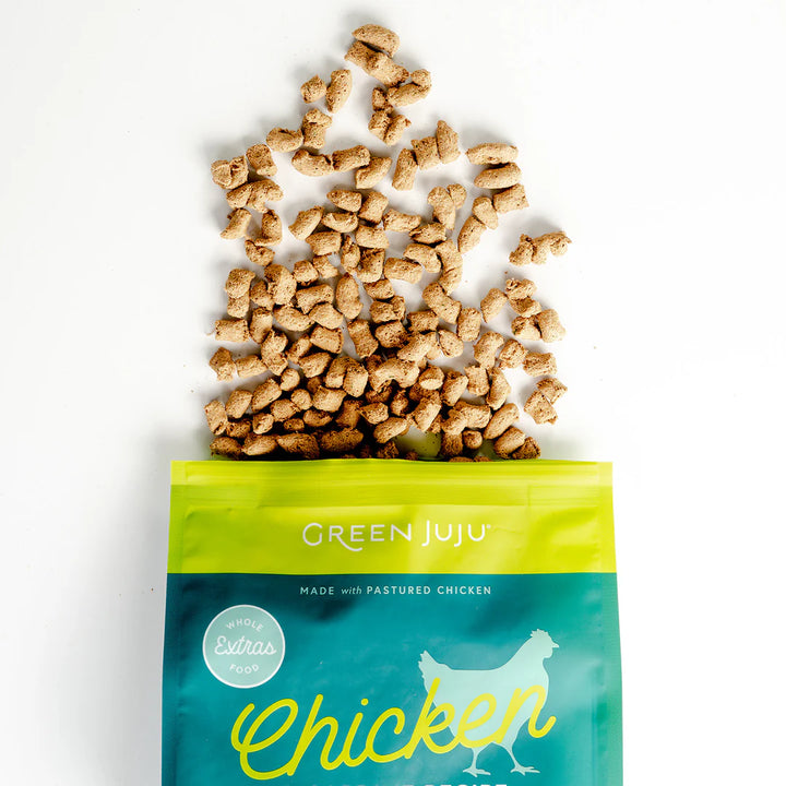 Green Juju Extras Chicken & Sardine Complete & Balanced Freeze Dried Food for Dogs and Cats 14oz