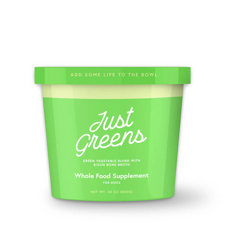 Green Juju Just Greens Frozen Vegetable Nutrient-Dense Topper for Dogs and Cats 30oz