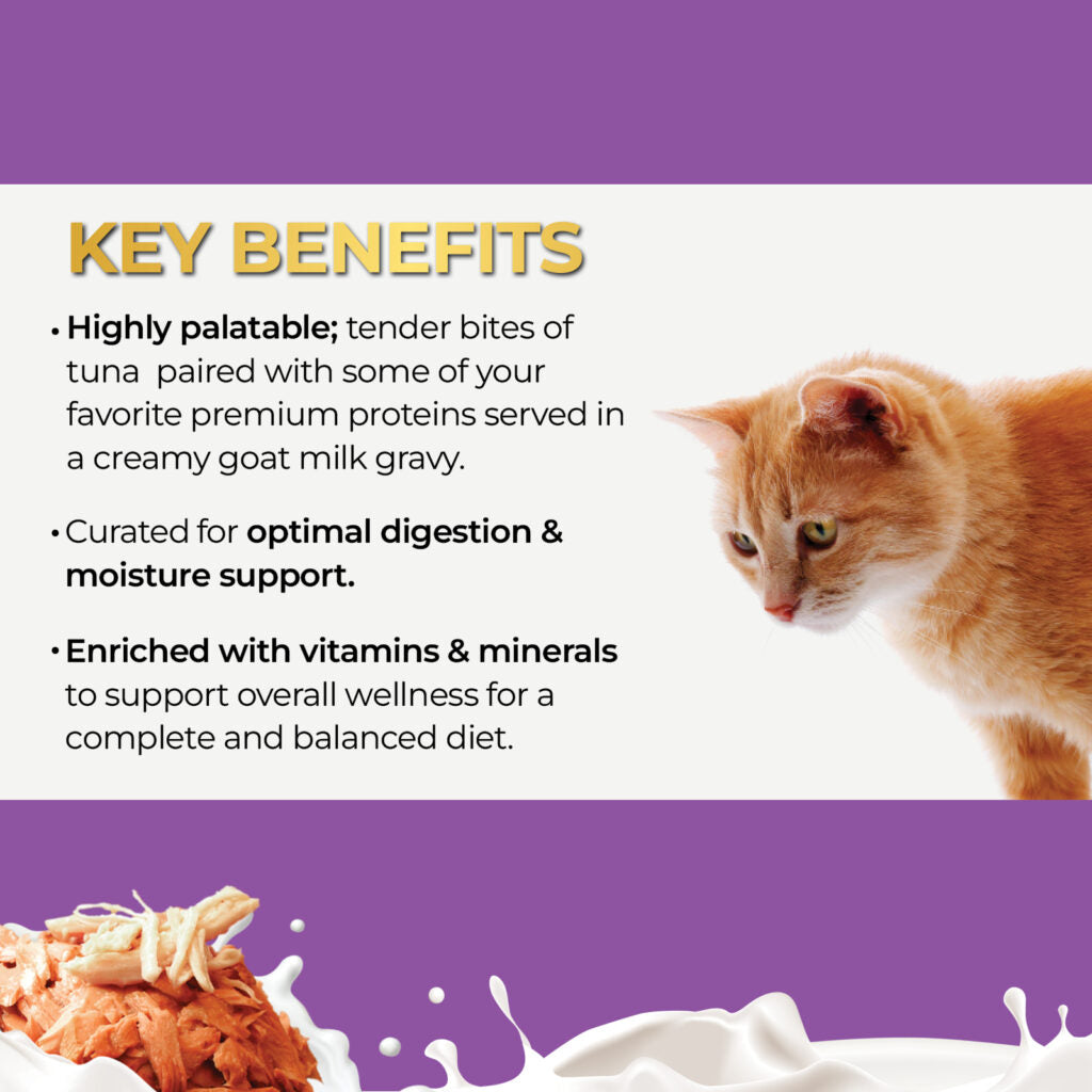 Fussie Cat Tuna with Chicken in Goat Milk Canned Wet Cat Food 2.47oz - Single Can