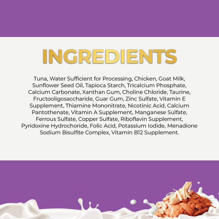 Fussie Cat Tuna with Chicken in Goat Milk Canned Wet Cat Food 2.47oz - Single Can