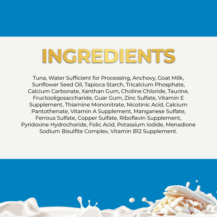 Fussie Cat Tuna with Small Anchovies in Goat Milk Gravy Canned Wet Cat Food 2.47oz - Single Can