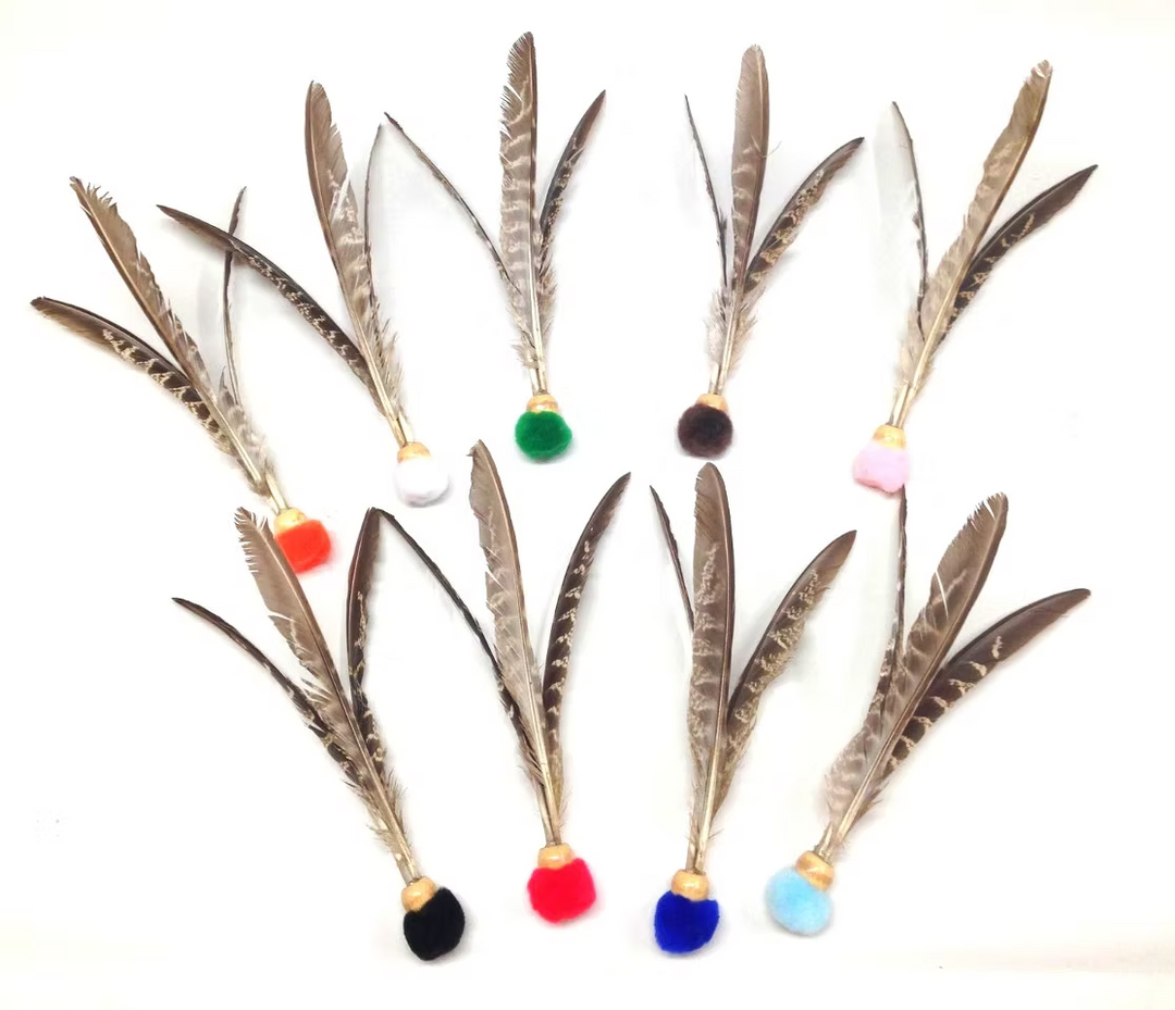 Go Cat Kitty Kopter Feathered Fly and Bounce Toy for Cats 7"