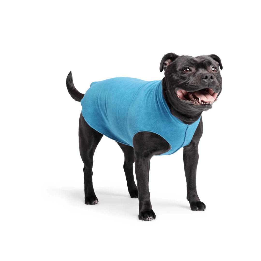 Goldpaw Stretch Fleece Dog & Cat Pullover, Marine Blue
