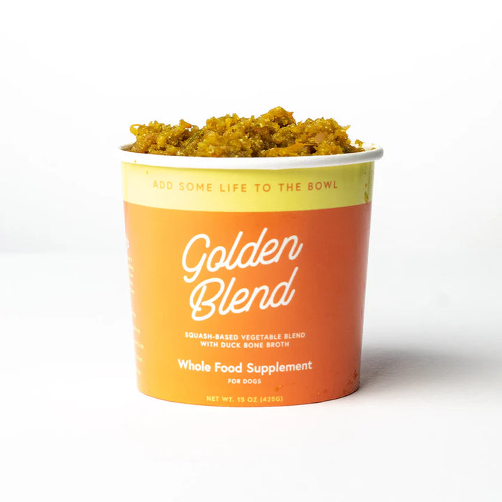 Green Juju Golden Blend Frozen Vegetable Nutrient-Dense Topper for Dogs and Cats 30oz