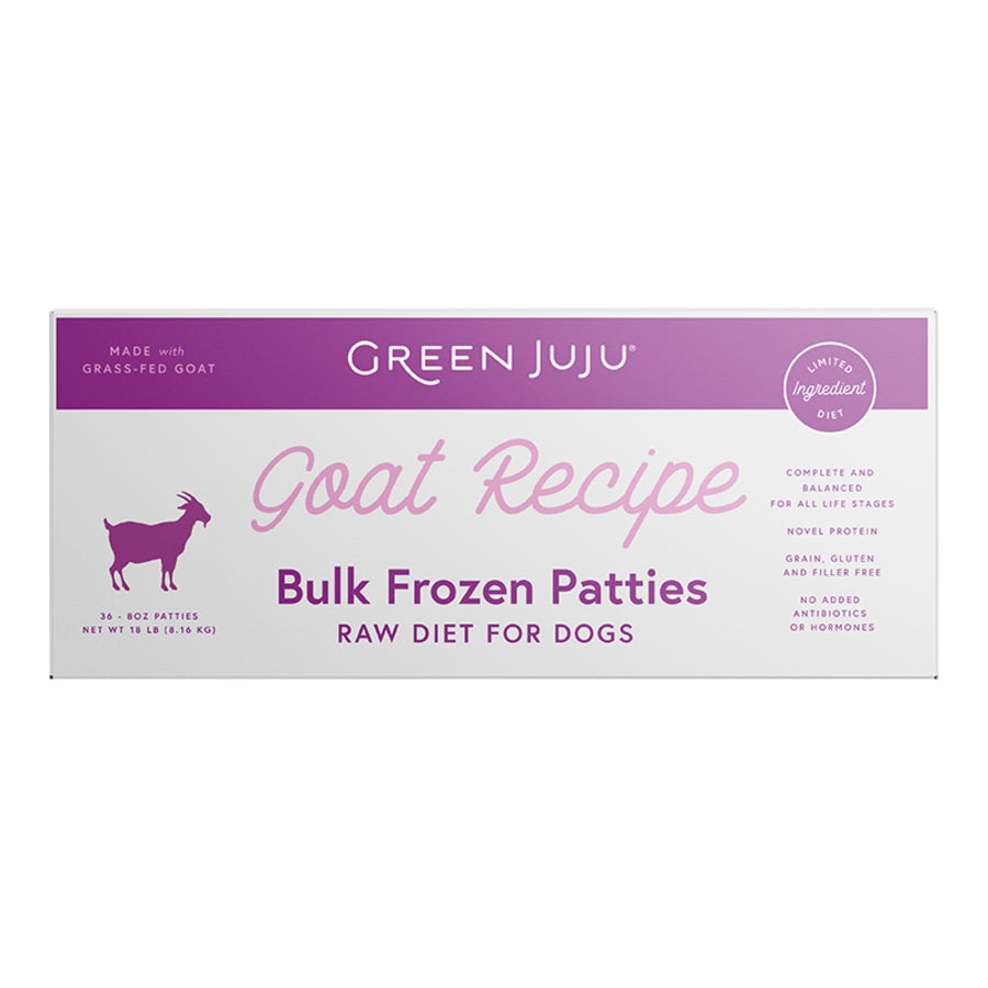 Green Juju Goat Recipe Frozen Patties 18lb