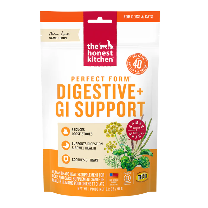 The Honest Kitchen Perfect Form Herbal Digestive Supplement for Dogs and Cats 3.2oz