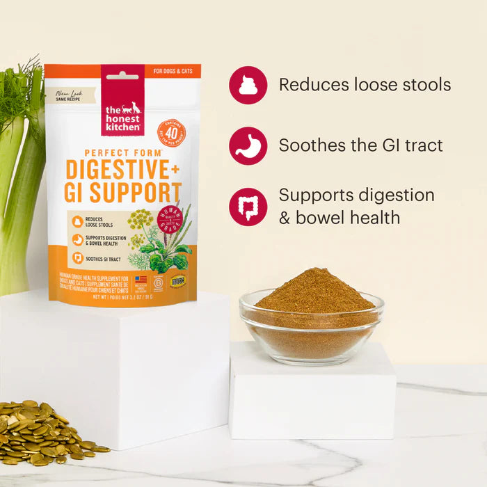 The Honest Kitchen Perfect Form Herbal Digestive Supplement for Dogs and Cats 3.2oz