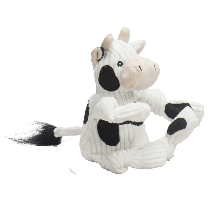 Hugglehounds Knottie® Dottie Cow Plush Dog Toy Small 9"