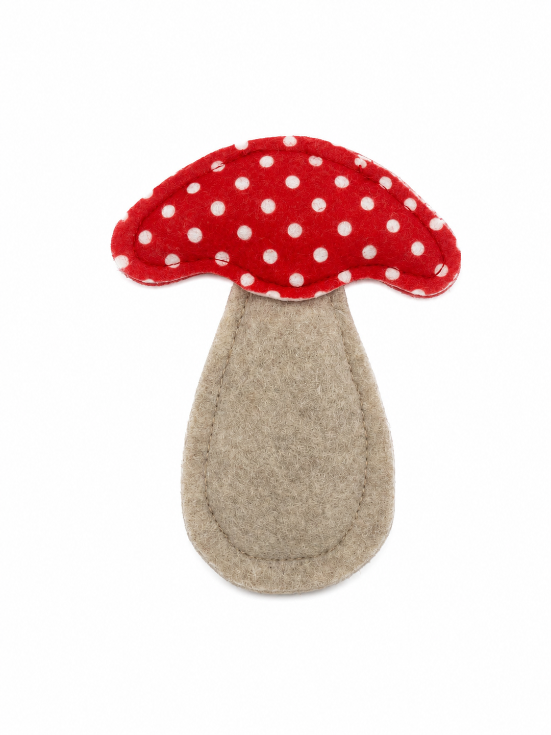 Handmade Mushroom Felt Cat Toy with Organic Catnip
