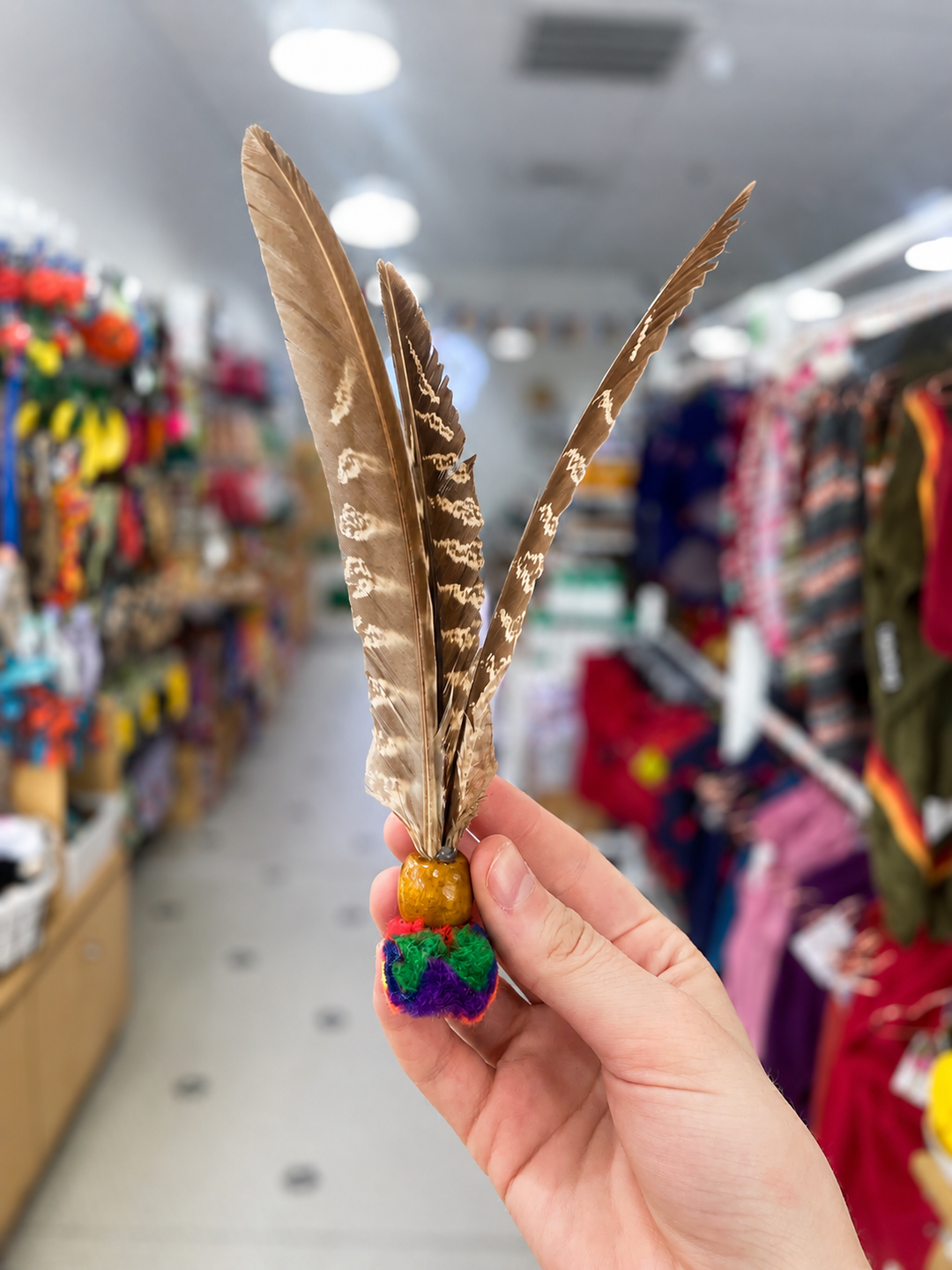 Go Cat Kitty Kopter Feathered Fly and Bounce Toy for Cats 7"