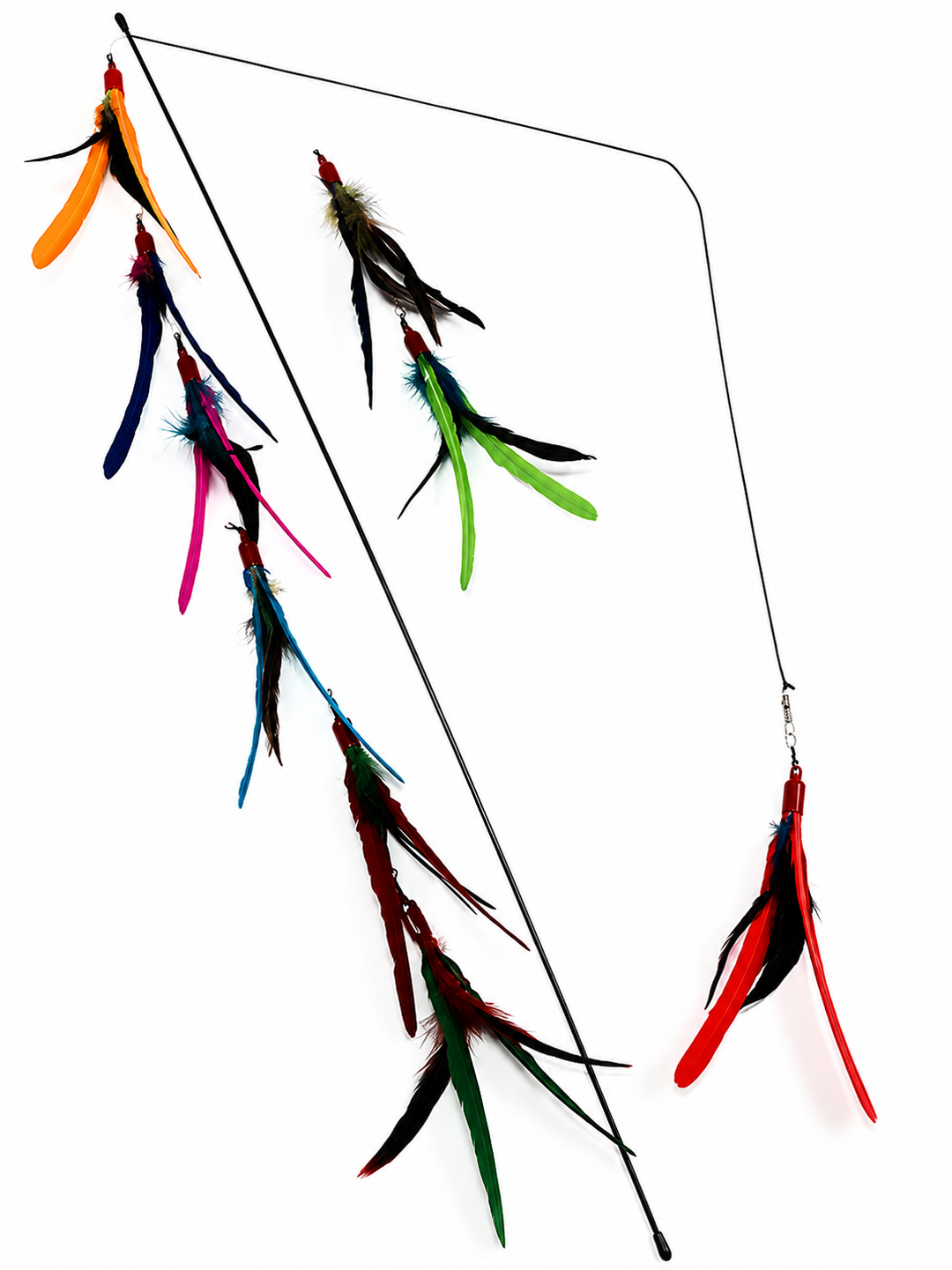 Go Cat Da Bird with Rod-Pull Apart Cat Wand Toy 36"