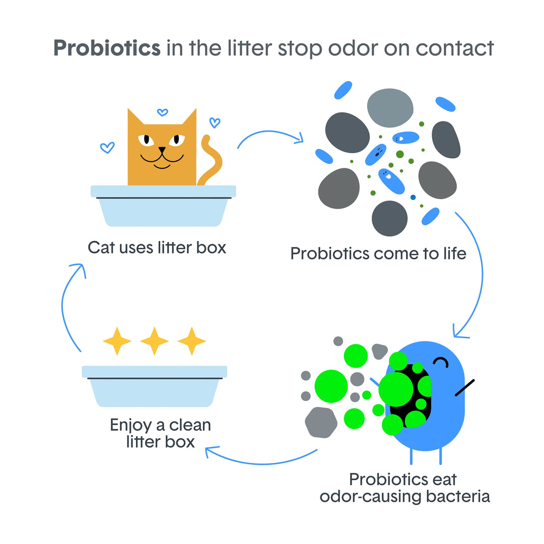 BoxiePro Deep Clean Clumping Clay Cat Litter 40lb