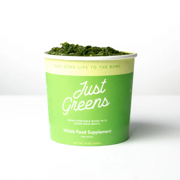 Green Juju Just Greens Frozen Vegetable Nutrient-Dense Topper for Dogs and Cats 30oz