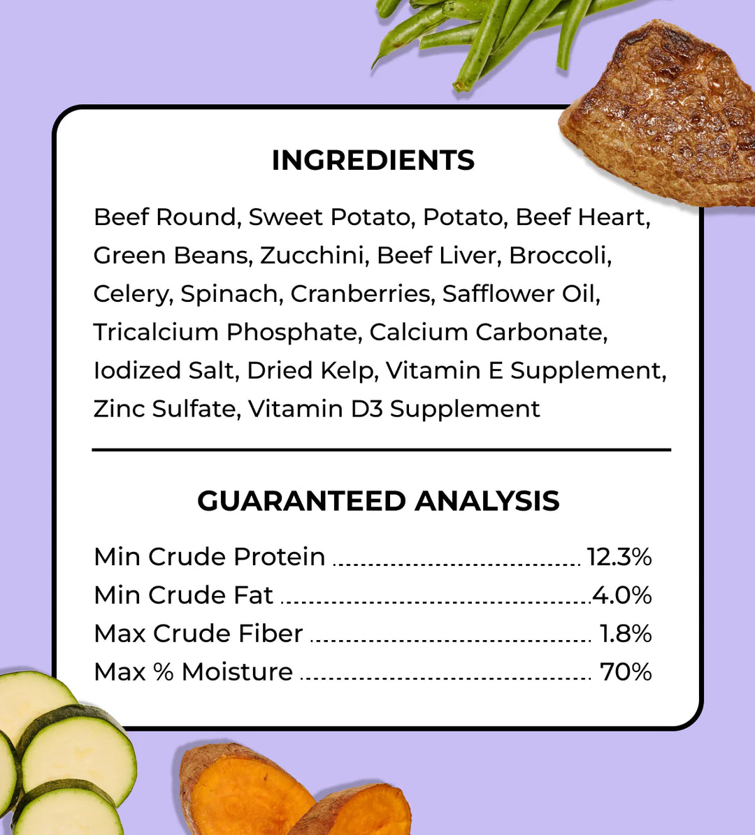 My Perfect Pet Dog Frozen Grain Free Knight's Beef 4LB