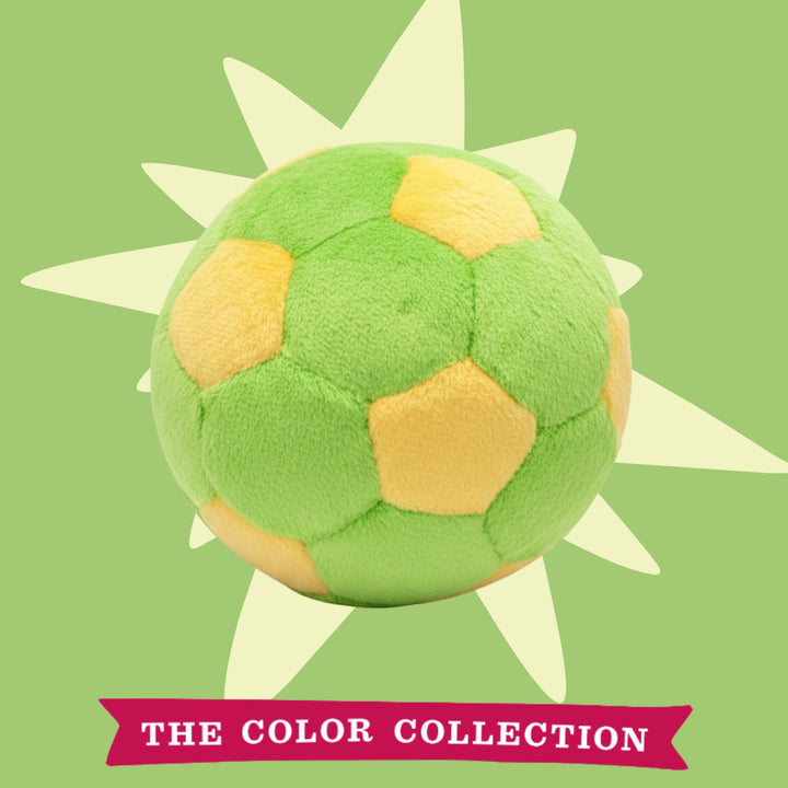Limeade Soccer Ball Plush Dog Toy