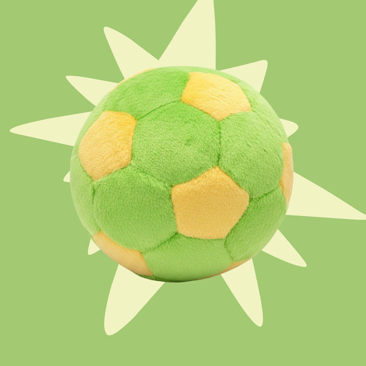 Limeade Soccer Ball Plush Dog Toy